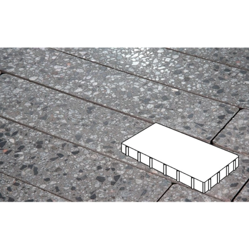Плитка тротуарная Готика City, Granite FINO, Плита, Галенит, 600х300х80 мм
