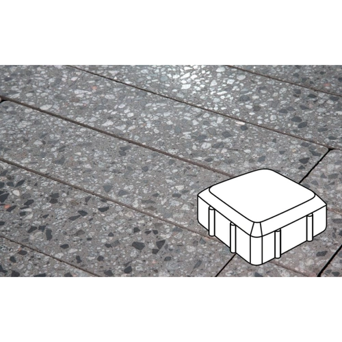 Плитка тротуарная Готика City, Granite FINO, Старая площадь, Галенит, 160х160х60 мм