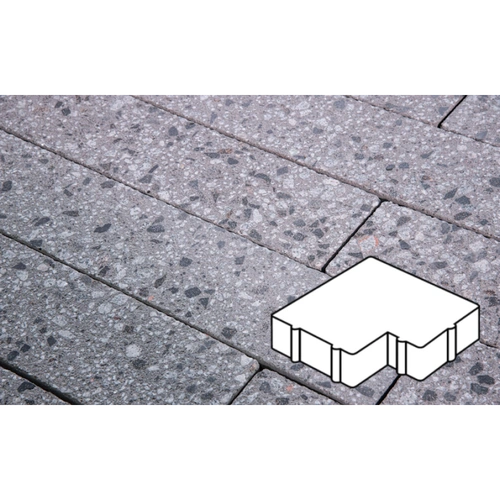 Плитка тротуарная Готика City, Granite FINERRO, Калипсо, Галенит, 200х200х60 мм