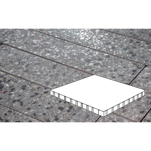 Плитка тротуарная Готика City, Granite FINO, Плита, Галенит, 1000х1000х100 мм