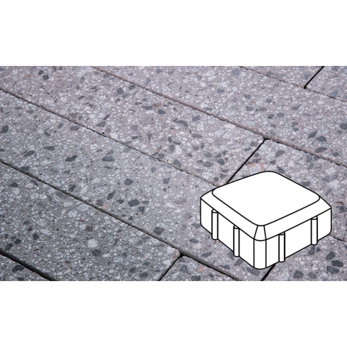 Плитка тротуарная Готика City, Granite FINERRO, Старая площадь, Галенит, 160х160х60 мм