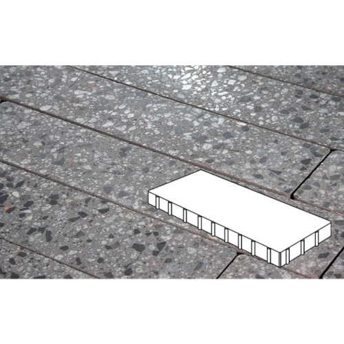 Плитка тротуарная Готика City, Granite FINO, Плита, Галенит, 900х300х100 мм
