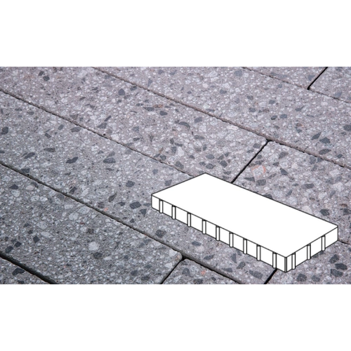 Плитка тротуарная Готика City, Granite FINERRO, Плита, Галенит, 1000х500х80 мм