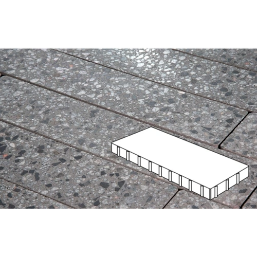 Плитка тротуарная Готика City, Granite FINO, Плита, Галенит, 1000х500х100 мм