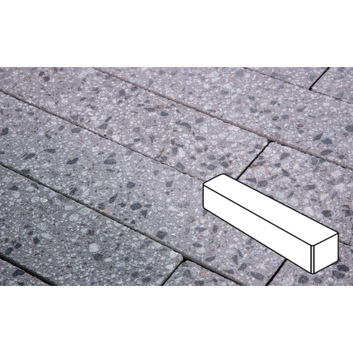 Плитка тротуарная Готика City, Granite FINERRO, Ригель, Галенит, 360х80х80 мм