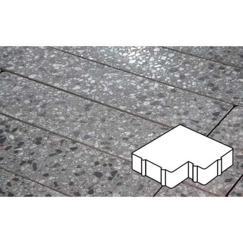 Плитка тротуарная Готика City, Granite FINO, Калипсо, Галенит, 200х200х60 мм